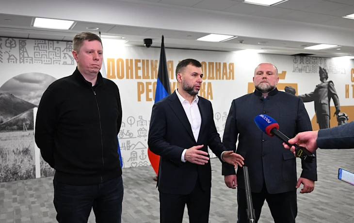 Денис Пушилин обсудил развитие здравоохранения ДНР с делегацией Минздрава России